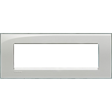 LivingLight Рамка прямоугольная, 7 модулей, цвет Серое небо Bticino LNA4807KG