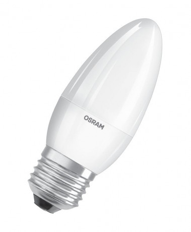 Лампа светодиодная LED G3 Value LVCLB75 10SW/830 10Вт свеча матовая 3000К тепл. бел. E27 800лм 230В 10х1 RU OSRAM 4058075579538