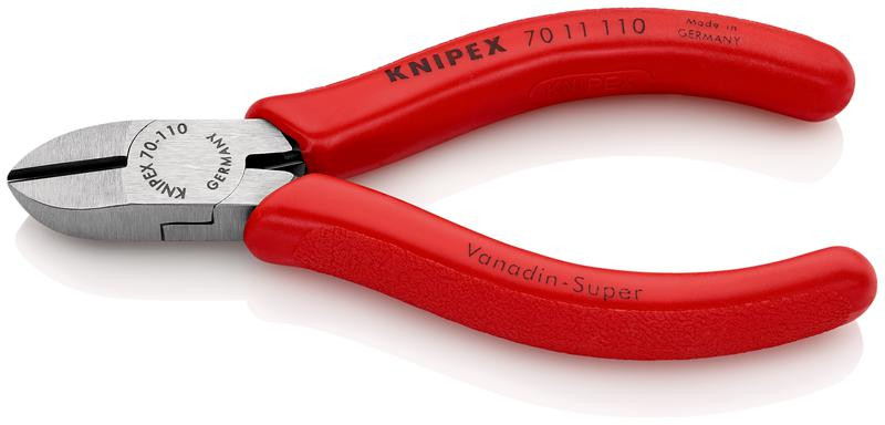 Бокорезы пружинный механизм L-110мм твердость кромок 62 HRC Knipex KN-7011110