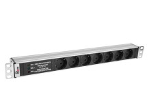 Блок распределения питания Rem-10 R-10-7S-FI-440-Z горизонт. размещ. 7xSchuko базовые 10А без вилки Rem 477134