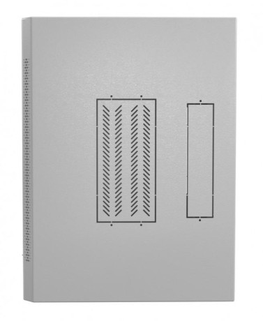 Шкаф настенный (19дюйм) 12U 650х600х450мм метал. перфорированная дверь несъемные стенки 1 пара профилей (RAL 7035) (собранный) TWL-1245-SD-RAL7035 сер. Hyperline 432737