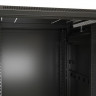 Шкаф напольный 19дюйм 18U 988х600х800мм (ВхШхГ) передняя и задняя распашные перфор. двери (75%) ручка с замком (RAL 9004) (разобранный) TTB-1868-DD-RAL9004 черн. Hyperline 395973