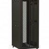 Шкаф напольный 19дюйм 32U 1610х600х800мм (ВхШхГ) передняя и задняя распашные перфор. двери (75%) ручка с замком (RAL 9005) (разобранный) TTR-3268-DD-RAL9005 черн. Hyperline 425246