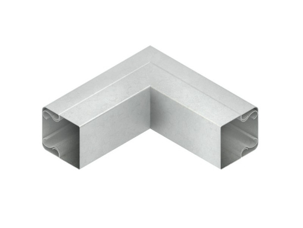 Наружный угол 90° с крышкой, 40x60 мм, сталь, оцинк. NIEDAX LUAC 40.060