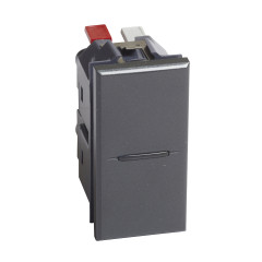 Кнопка Axolute авт 10А 1м антрацит Leg BTC HS4005AN
