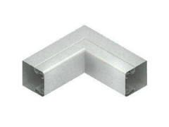 Наружный угол 90° с крышкой, 40x40 мм, сталь, оцинк. NIEDAX LUAC 40.040
