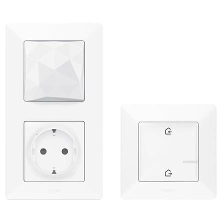 Пакет умный стартовый Valena Life (шлюз WiFi+розетка умн. 2К+З 16А 230В+главн. беспроводн. выкл. "Я дома/Я вне дома") бел. Netatmo 752196