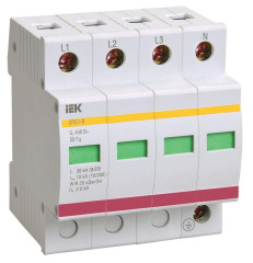 Ограничитель перенапряжения ОПС1-B 4P KARAT IEK MOP20-4-B