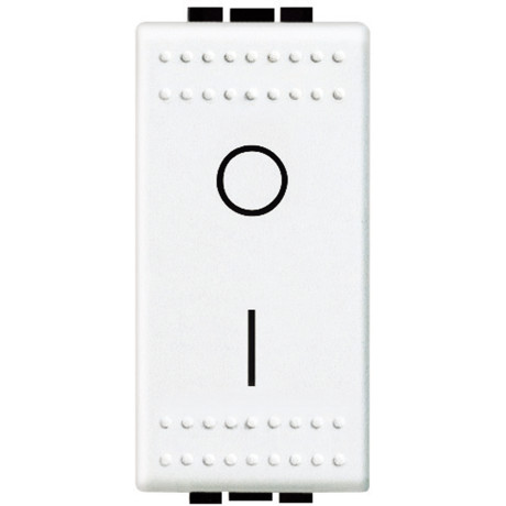LivingLight Выключатель 2-х полюсный, 16AX, цвет белый Bticino N4002N