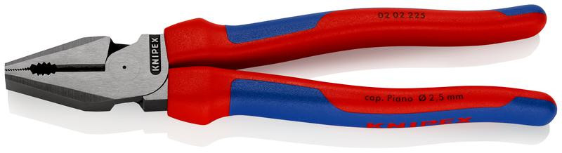 Плоскогубцы комбинированные особой мощности L-225мм черн. Knipex KN-0202225