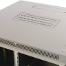 Шкаф настенный (19дюйм) 15U 775х600х450мм стеклянная дверь с перфорацией по бокам ручка с замком (RAL 7035) (разобранный) TWB-1545-GP-RAL7035 сер. Hyperline 451998