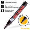 Маркер перманентный "Multi Marker" 3мм пулевидный черн.002676 Crown Б0048239