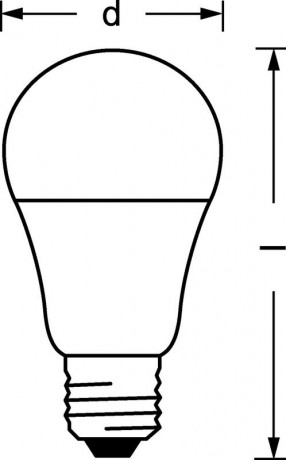 Лампа светодиодная LED G3 Value LVCLA100 12SW/865 12Вт грушевидная матовая 6500К холод. бел. E27 960лм 230В 10х1 RU OSRAM 4058075579064
