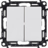 Переключатель 2-кл. СП Valena Life 10А IP20 250В с лицев. панелью безвинтов. зажимы механизм бел. Leg 752408