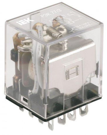 Реле РЭК 77-4 10А 12В DC IEK RRP10-4-10-012D