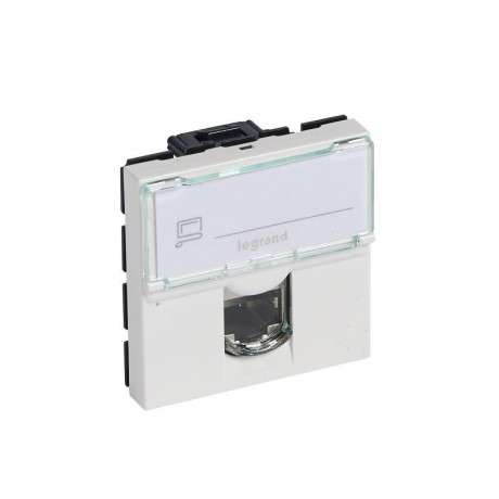 Механизм розетки компьютерной СП 2мод. Mosaic RJ45 кат.6 UTP бел. Leg 076564